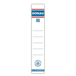 DONAU Cserecímke, iratrendezőhöz, öntapadó, 33x153 mm, DONAU, fehér