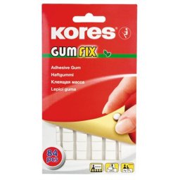 KORES Gyurmaragasztó, 84 kocka/csomag, KORES "Gumfix"