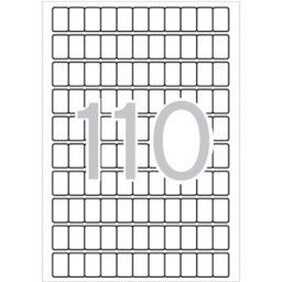 APLI Etikett, 12x18 mm, kerekített sarkú, A5 hordozón, APLI, 1650 etikett/csomag