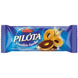 GYŐRI Vaníliás karika, 150 g, GYŐRI "Pilóta", tejcsokoládés