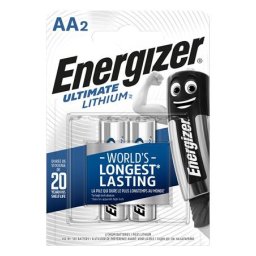 ENERGIZER Elem, AA ceruza, 2 db, Lítium, ENERGIZER "Ultimate Lithium"