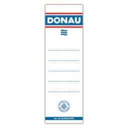 DONAU Cserecímke, iratrendezőhöz, kétoldalas, 48x153 mm, DONAU, fehér