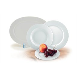 ROTBERG Mélytányér,ROTBERG, fehér, 22 cm, 6db-os szett, "Basic"