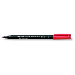 STAEDTLER Alkoholos marker, OHP, 0,6 mm, STAEDTLER "Lumocolor(R) 318 F", piros