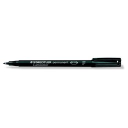 STAEDTLER Alkoholos marker, OHP, 0,6 mm, STAEDTLER "Lumocolor(R) 318 F", fekete