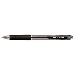 UNI Golyóstoll, 0,3 mm, nyomógombos, UNI "SN-100 Laknock", fekete