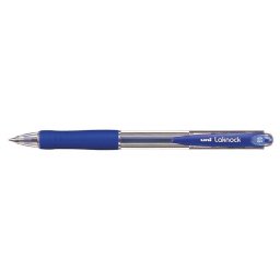 UNI Golyóstoll, 0,3 mm, nyomógombos, UNI "SN-100 Laknock", kék