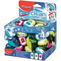 MAPED Hegyező display, egylyukú, tartályos, MAPED "Clean", vegyes színek