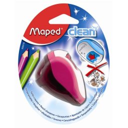 MAPED Hegyező, kétlyukú, tartályos, MAPED "Clean", vegyes színek