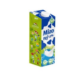 MIZO Tartós tej, visszazárható dobozban, 1,5%, 1 l, MIZO