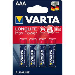 VARTA Elem, AAA mikro, 4 db, VARTA "Longlife Max Power"