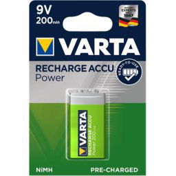 VARTA Tölthető elem, 9V, 1x200 mAh, előtöltött, VARTA "Power"