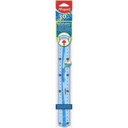 MAPED Vonalzó, műanyag, hajlítható, 30 cm, leszorítóval, MAPED "Flex"