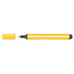 STABILO Filctoll, 1,5-2 mm, rugós hegy, STABILO "Trio Scribbi", sárga