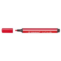 STABILO Filctoll, 1,5-2 mm, rugós hegy, STABILO "Trio Scribbi", piros