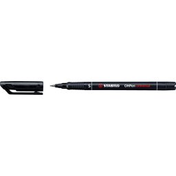STABILO Alkoholos marker, 0,4 mm, STABILO "OHPen S", fekete