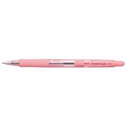 PENAC Golyóstoll, 0,7 mm, nyomógombos, rózsaszín tolltest, PENAC "SleekTouch", kék