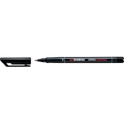 STABILO Alkoholos marker, 0,7 mm, STABILO "OHPen F", fekete