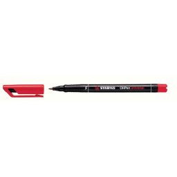 STABILO Alkoholos marker, 0,7 mm, STABILO "OHPen F", piros
