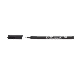 ICO Alkoholos marker, OHP, 0,5 mm, F, ICO, fekete