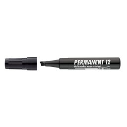 ICO Alkoholos marker, 1-4 mm, vágott, ICO "Permanent 12", fekete