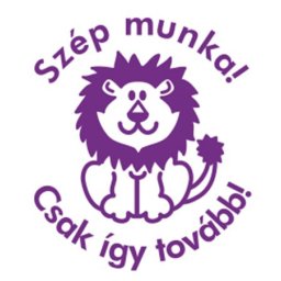 COLOP Bélyegző, motivációs, Szép munka! Csak így tovább!, COLOP "N43-kék", lila
