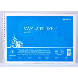 COOL BY VICTORIA Vázlatfüzet, famentes, B5, spirál, 32 lap, COOL BY VICTORIA