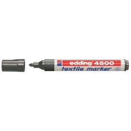 EDDING Textilmarker, 2-3 mm, kúpos, EDDING "4500", szürke
