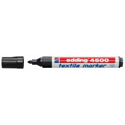 EDDING Textilmarker, 2-3 mm, kúpos, EDDING "4500", fekete
