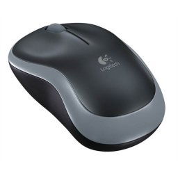 LOGITECH Egér, vezeték nélküli, optikai, közepes méret, USB, LOGITECH "M185", szürke