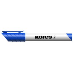 KORES Tábla- és flipchart marker, 3 mm, kúpos, KORES "K-Marker XW1", kék