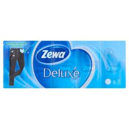 ZEWA Papír zsebkendő, 3 rétegű, 10x10 db, ZEWA "Deluxe", illatmentes