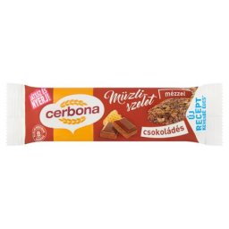 CERBONA Müzliszelet, 20 g, CERBONA, csokoládés