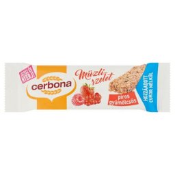 CERBONA Müzliszelet, 20 g, CERBONA, piros gyümölcsös