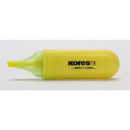 KORES Szövegkiemelő, 0,5-5 mm, KORES, sárga
