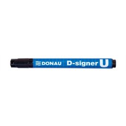DONAU Alkoholos marker, 2-4 mm, kúpos, DONAU "D-signer U", fekete