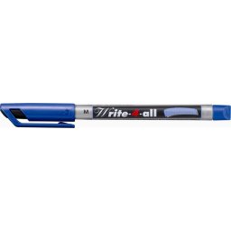 STABILO Alkoholos marker, 1 mm, kúpos, STABILO "Write-4-all", kék