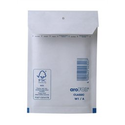 VICTORIA PAPER Légpárnás tasak, 125x175 mm külméret, 100x165 mm belméret, VICTORIA PAPER, "W1", fehér