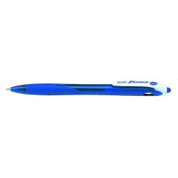 PILOT Golyóstoll, 0,22 mm, nyomógombos, PILOT "Rexgrip", kék