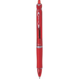 PILOT Golyóstoll, 0,25 mm, nyomógombos, PILOT "Acroball", piros