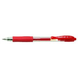 PILOT Zseléstoll, 0,25 mm, nyomógombos, PILOT "G-2", piros