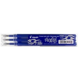 PILOT Rollertoll betét, 0,35 mm, törölhető, PILOT "Frixion Ball/Clicker", kék