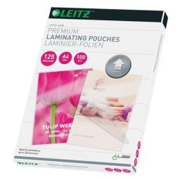 LEITZ Meleglamináló fólia, 125 mikron, A4, fényes, UDT technológiával, LEITZ "iLam"