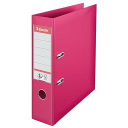 ESSELTE Iratrendező, 75 mm, A4, PP, élvédő sínnel, ESSELTE "Standard", ciklámen