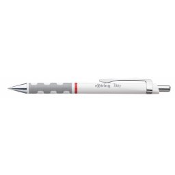 ROTRING Golyóstoll, 0,8 mm, nyomógombos, fehér tolltest, ROTRING "Tikky", kék