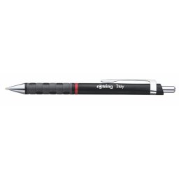 ROTRING Golyóstoll, 0,8 mm, nyomógombos, fekete tolltest, ROTRING "Tikky", kék