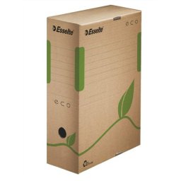 ESSELTE Archiválódoboz, A4, 100 mm, karton, ESSELTE "Eco", barna