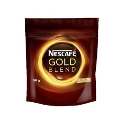 NESCAFE Instant kávé, 50 g, utántöltő, NESCAFÉ "Gold"
