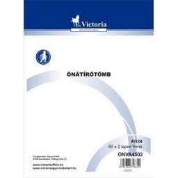 VICTORIA PAPER Önátírótömb, A4, 50x2 lap, VICTORIA PAPER