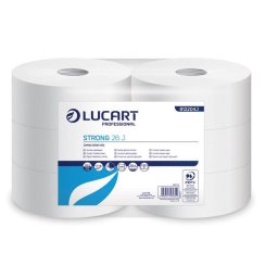 LUCART Toalettpapír, 2 rétegű, nagytekercses, 26 cm átmérő, LUCART, "Strong", hófehér